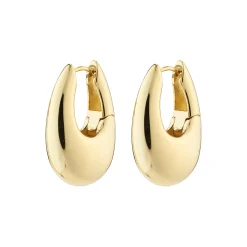 AUTUMN Chunky Retro Øreringe, gold plated