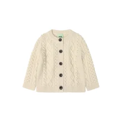 Baby Aran Cardigan, ecru