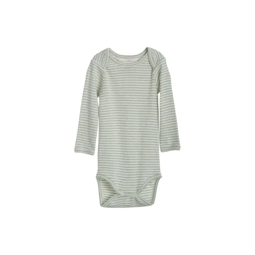 Baby body stribet, jade/offwhite