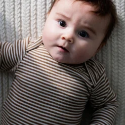 Baby Body Stripe, almond/offwhite
