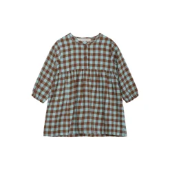 Baby Brushed Dress, coffee checks