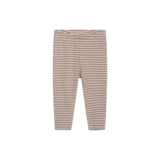 Baby Leggings Stripe, almond/offwhite