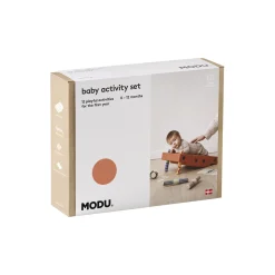 Baby motoriksæt, burnt orange/dusty green