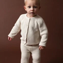 Baby Patent Cardigan, creme