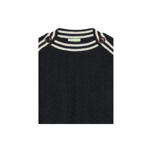 Baby ZigZag Blouse, dark navy