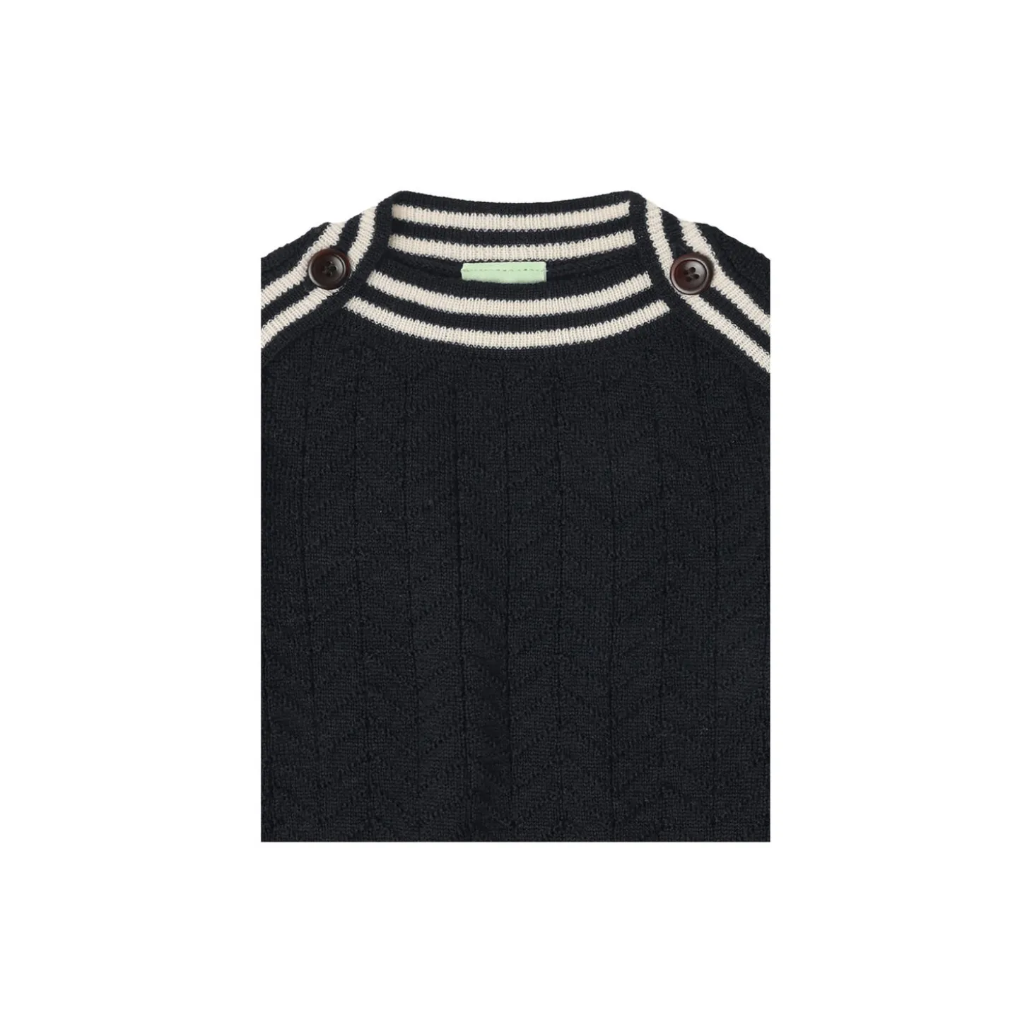 Baby ZigZag Blouse, dark navy