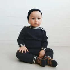 Baby ZigZag Blouse, dark navy