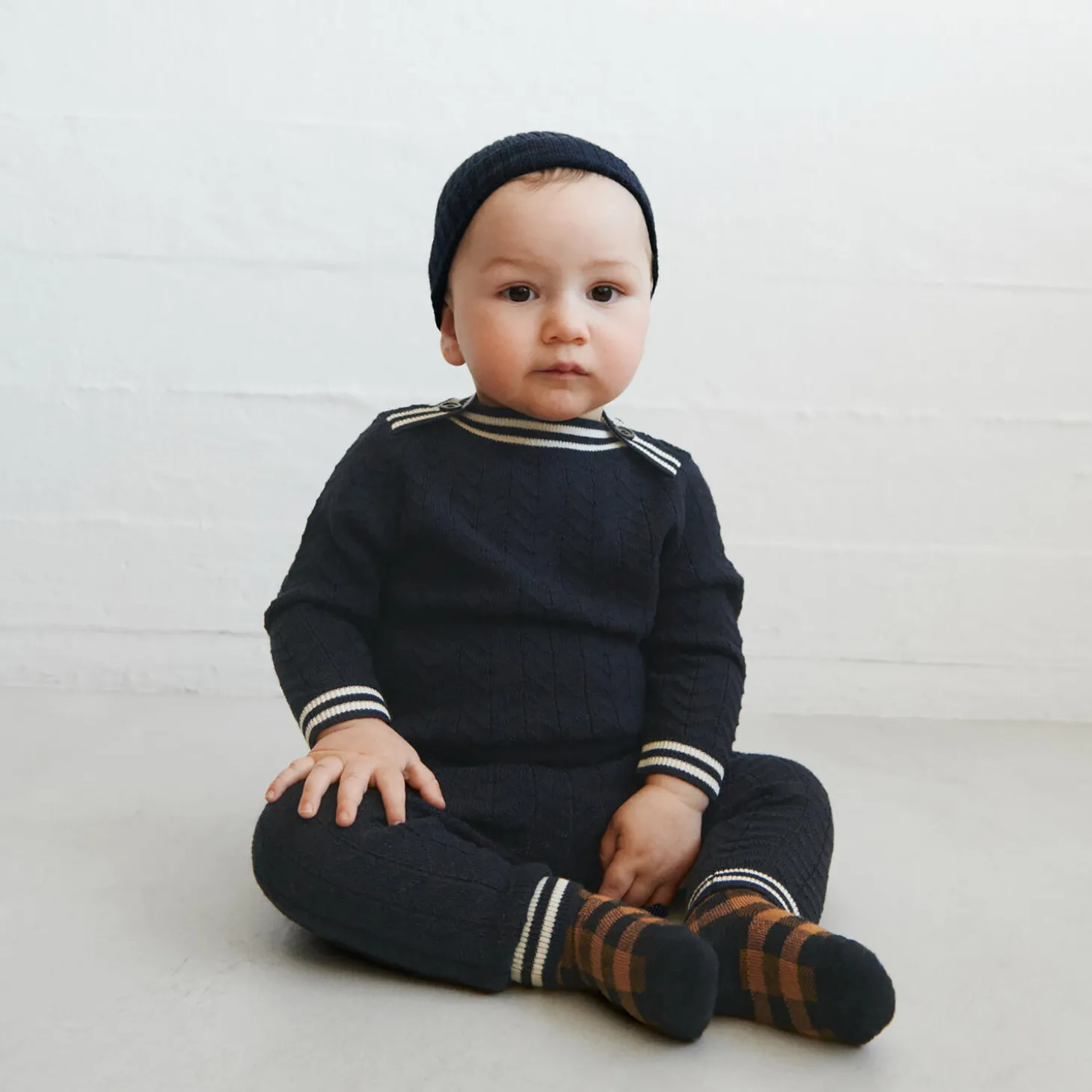 Baby ZigZag Blouse, dark navy