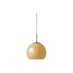 Ball Glass Pendant, amber