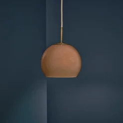 Ball Glass Pendant, cappuccino