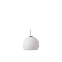 Ball Glass Pendant, opal white