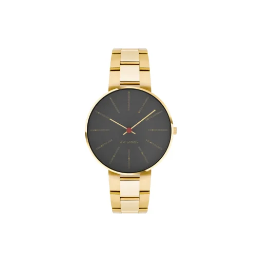 Bankers armbåndsur, grey/gold