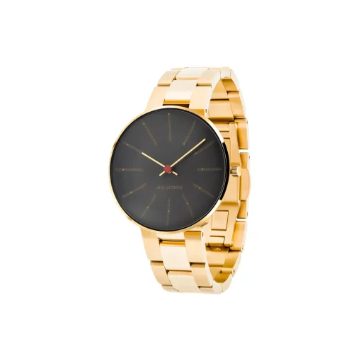 Bankers armbåndsur, grey/gold