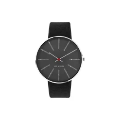 Bankers armbåndsur, grey/steel/black