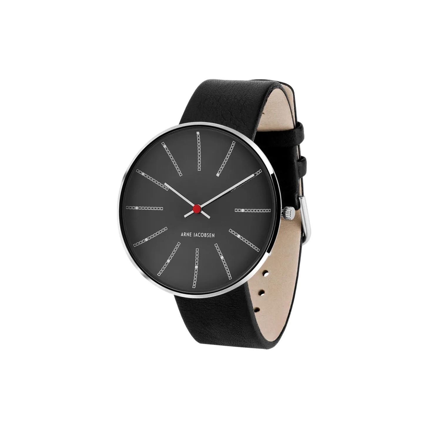 Bankers armbåndsur, grey/steel/black