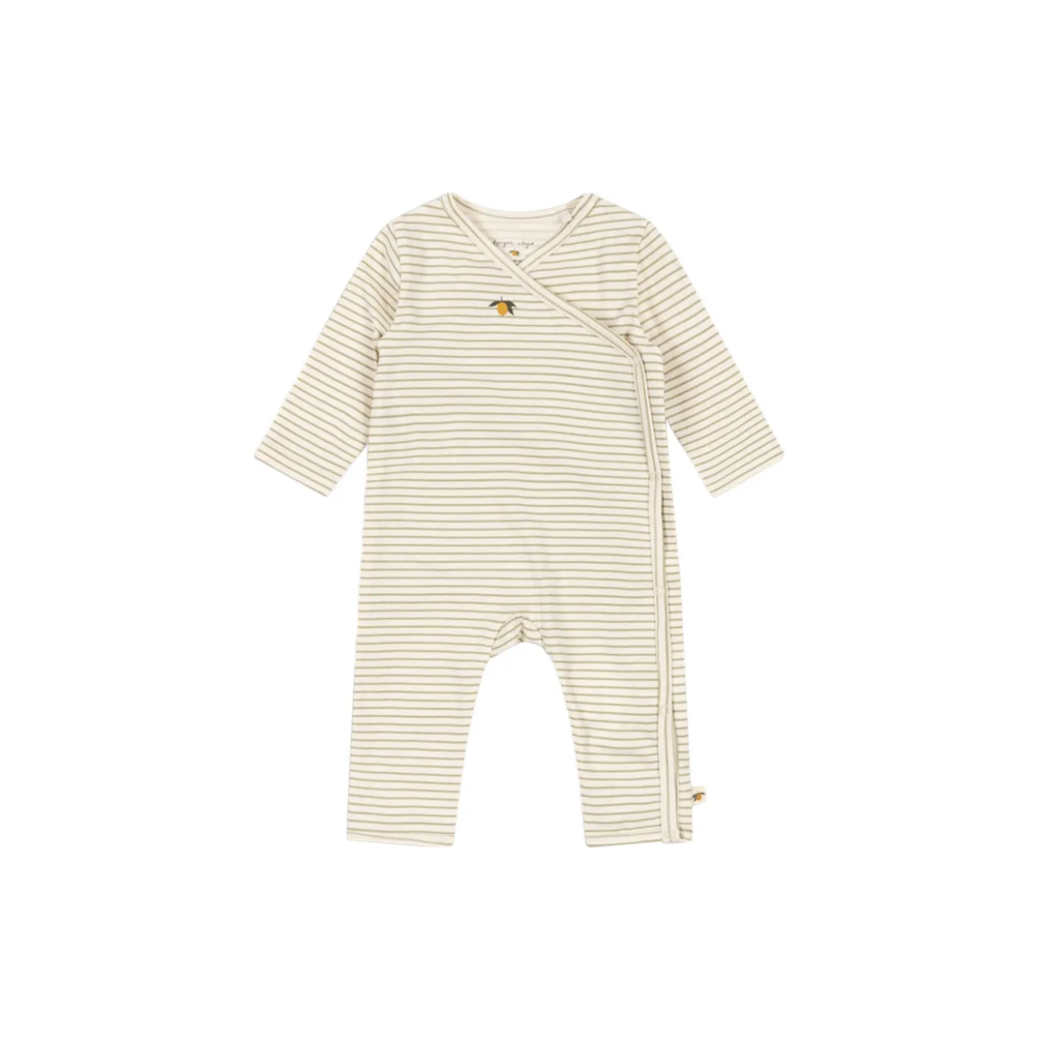 Basic Newborn Onesie, tea stripe