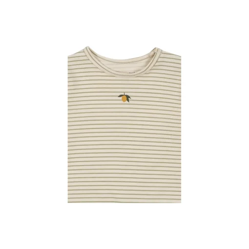 Basic Onesie, tea stripe
