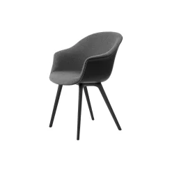 Bat Dining Chair Front Upholstered, Hallingdal 173/black