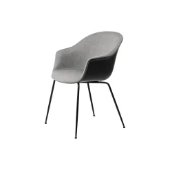 Bat Dining Chair Front Upholstered, Remix 152/black matt