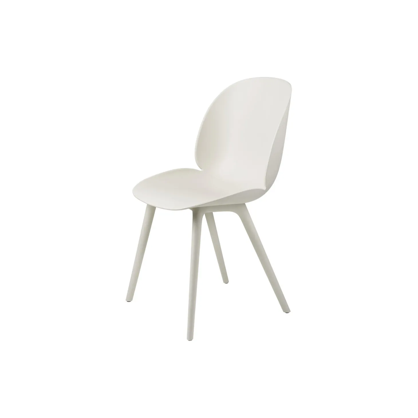 Beetle Dining Chair Outdoor, alabaster white
