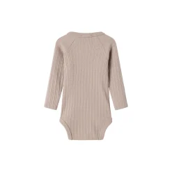 Belito LS Wrap Bodysuit, soft beige
