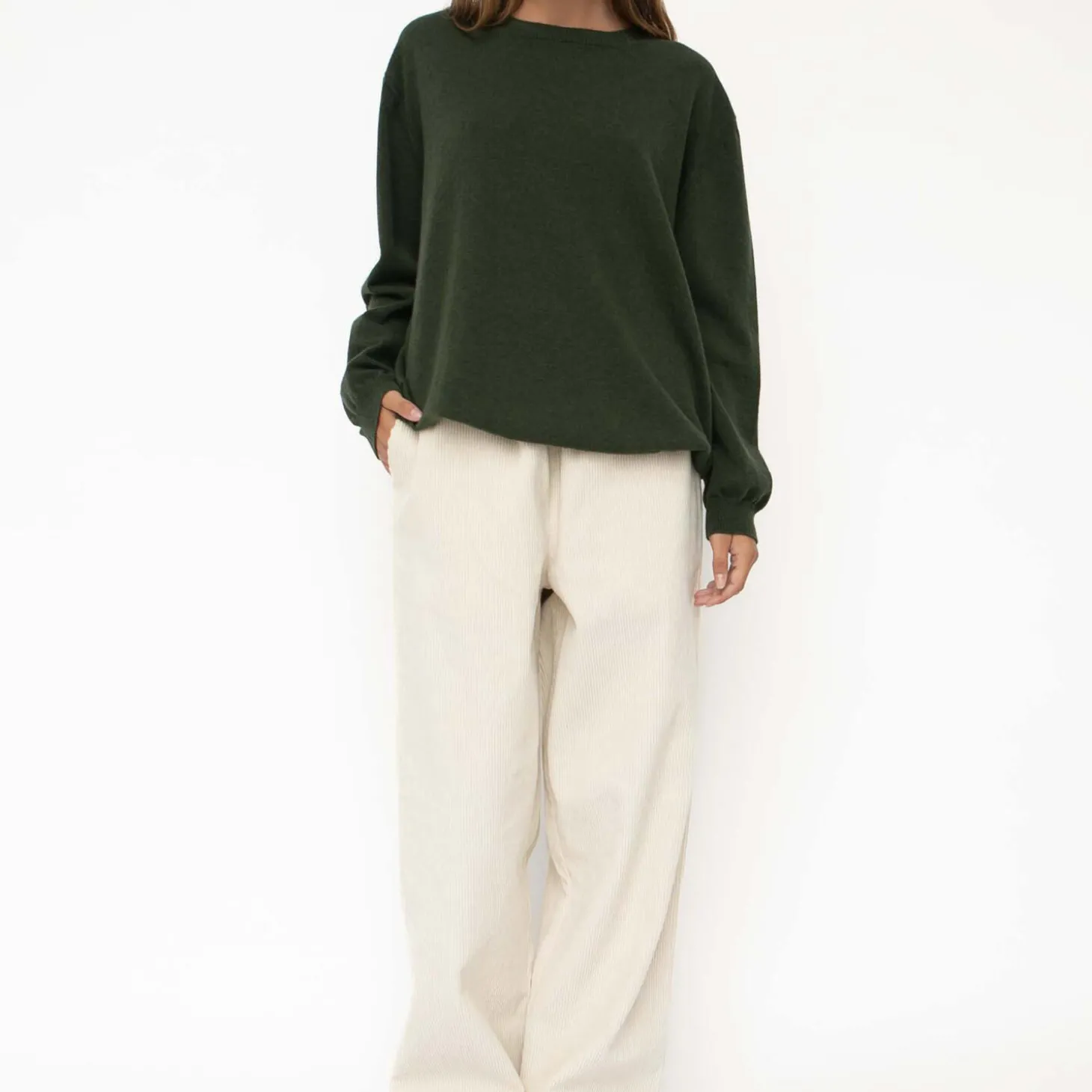 Bella fløjlsbukser, undyed