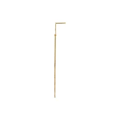 Bella Moon Earring with Long Chains Single, gold