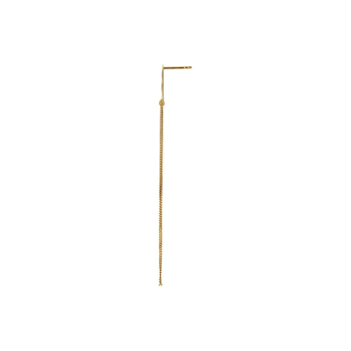 Bella Moon Earring with Long Chains Single, gold