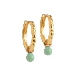 Belle øreringe, dusty green