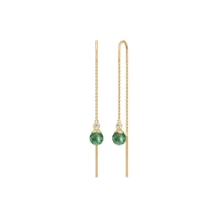 Berry Chain Earring, gold/turmalin