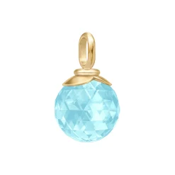Berry Pendant M, gold/ice blue