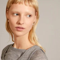 BERTHE Pearl Øreringe, gold plated