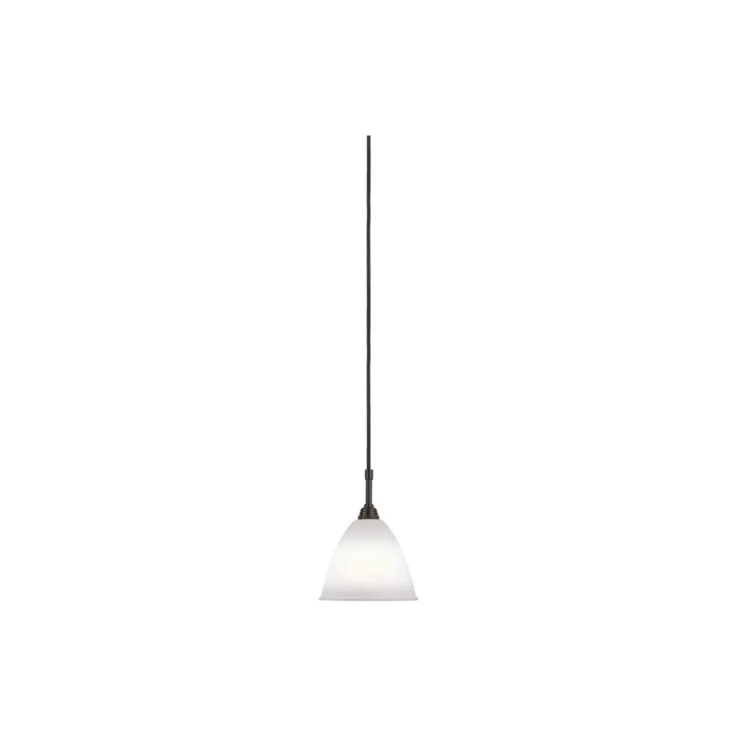 Bestlite BL9 Pendant, bone china/black brass