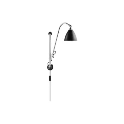 Bestlite BL5 Wall Lamp, black semi matt/chrome