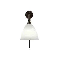 Bestlite BL7 Wall Lamp, bone china/black brass