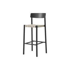 Betty TK15 Bar Chair, black lacquered ash/natural