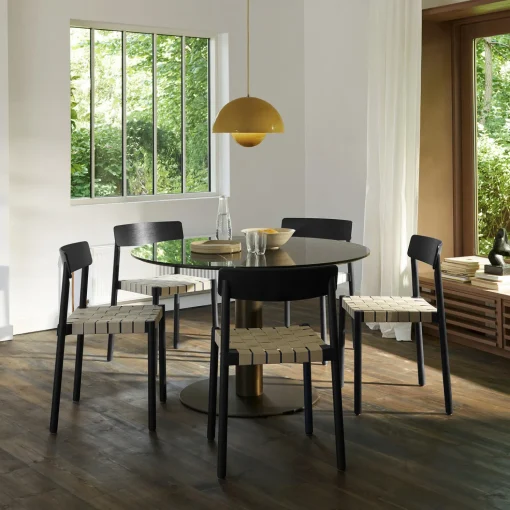 Betty TK1 spisebordsstol, black/linen