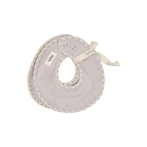 Bibi Bibs 2-Pack Dot, brown dot