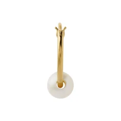 Big Pearl Berrie Hoop Single, gold