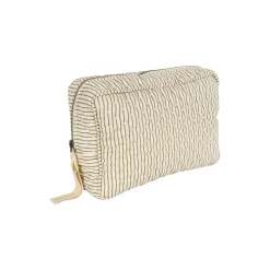 Big Quilted Toiletry Bag, tea stripe