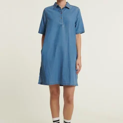 Bine Polo Dress, light blue