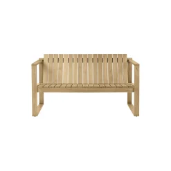 BK12 loungesofa, ubehandlet teak