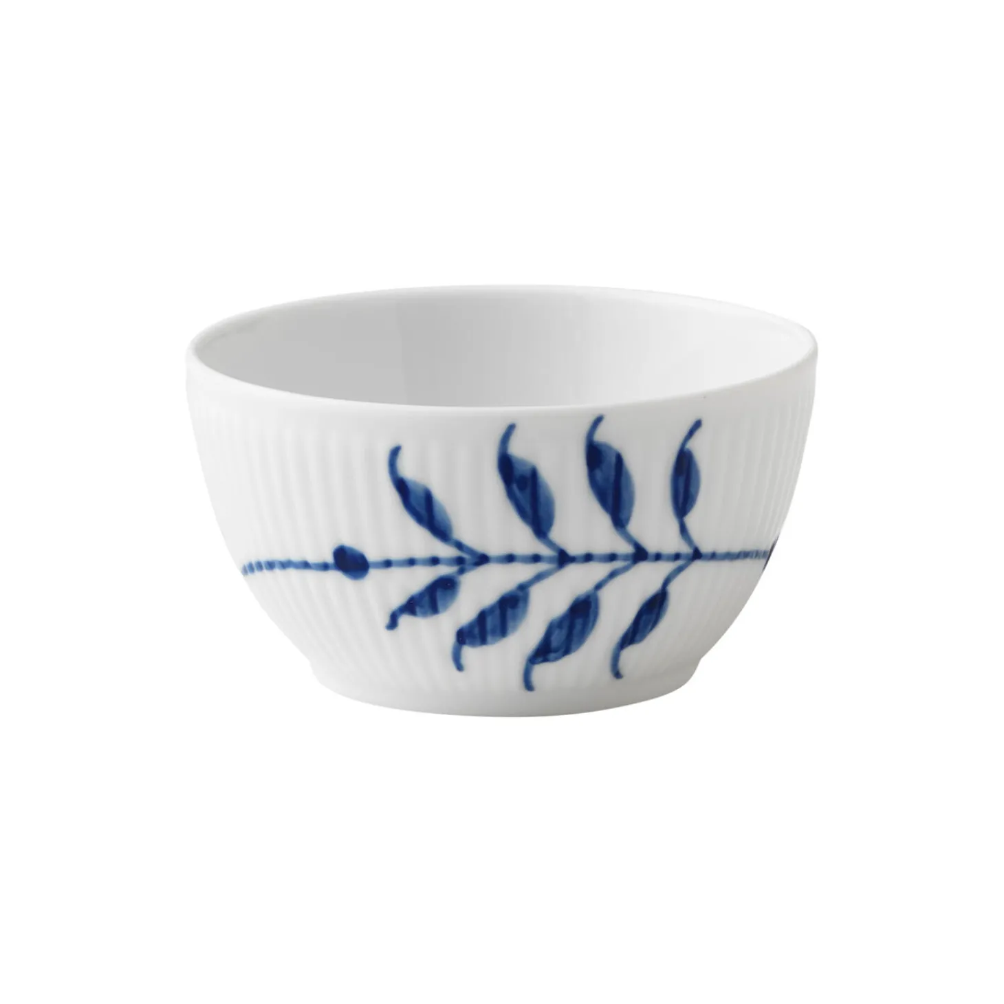 Blå Mega Riflet skål 15 cl