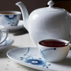 Blå Mega Riflet skål 15 cl