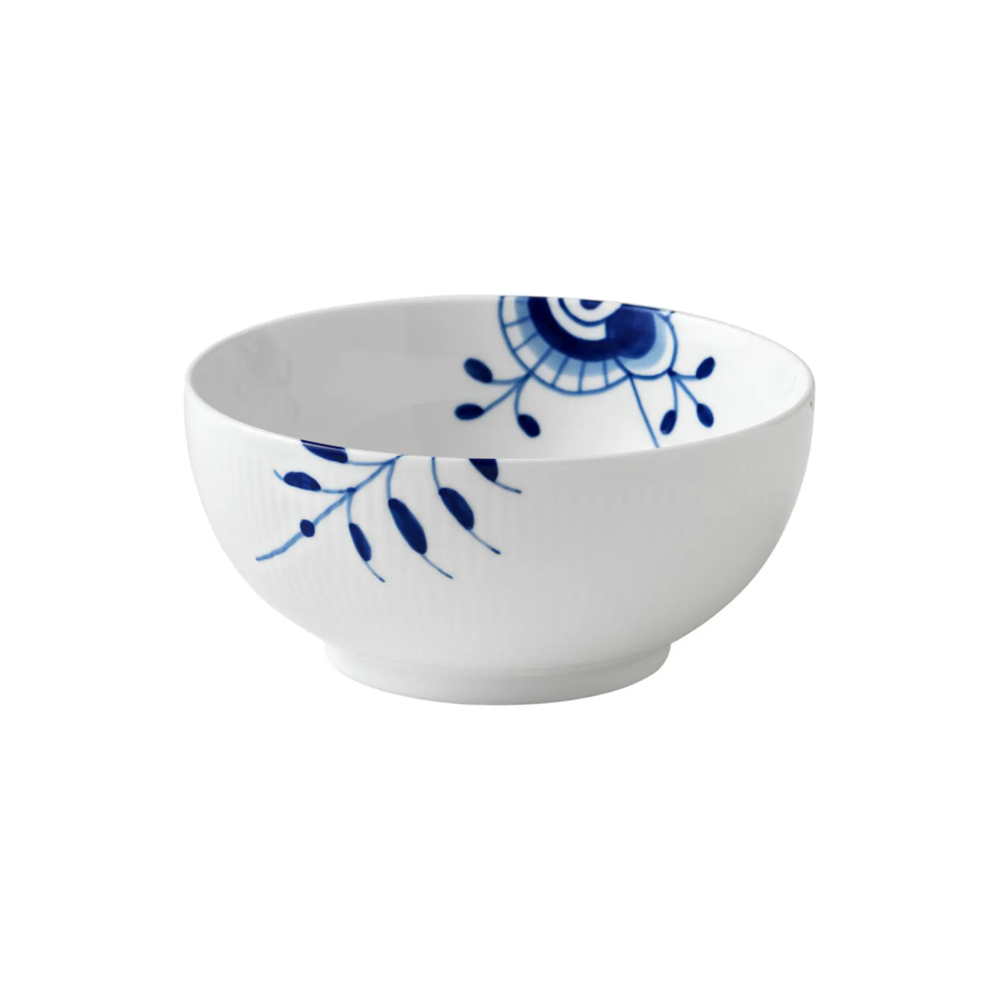 Blå Mega Riflet skål 110 cl