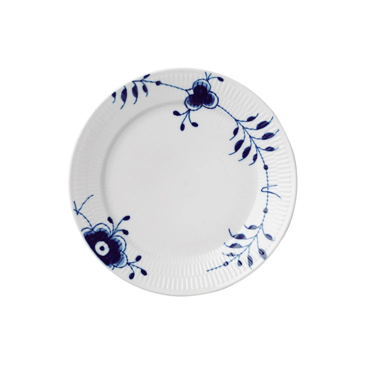 Blå Mega Riflet tallerken Ø 27 cm, Nr. 8