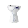 Blå Mega Riflet vase 19 cm