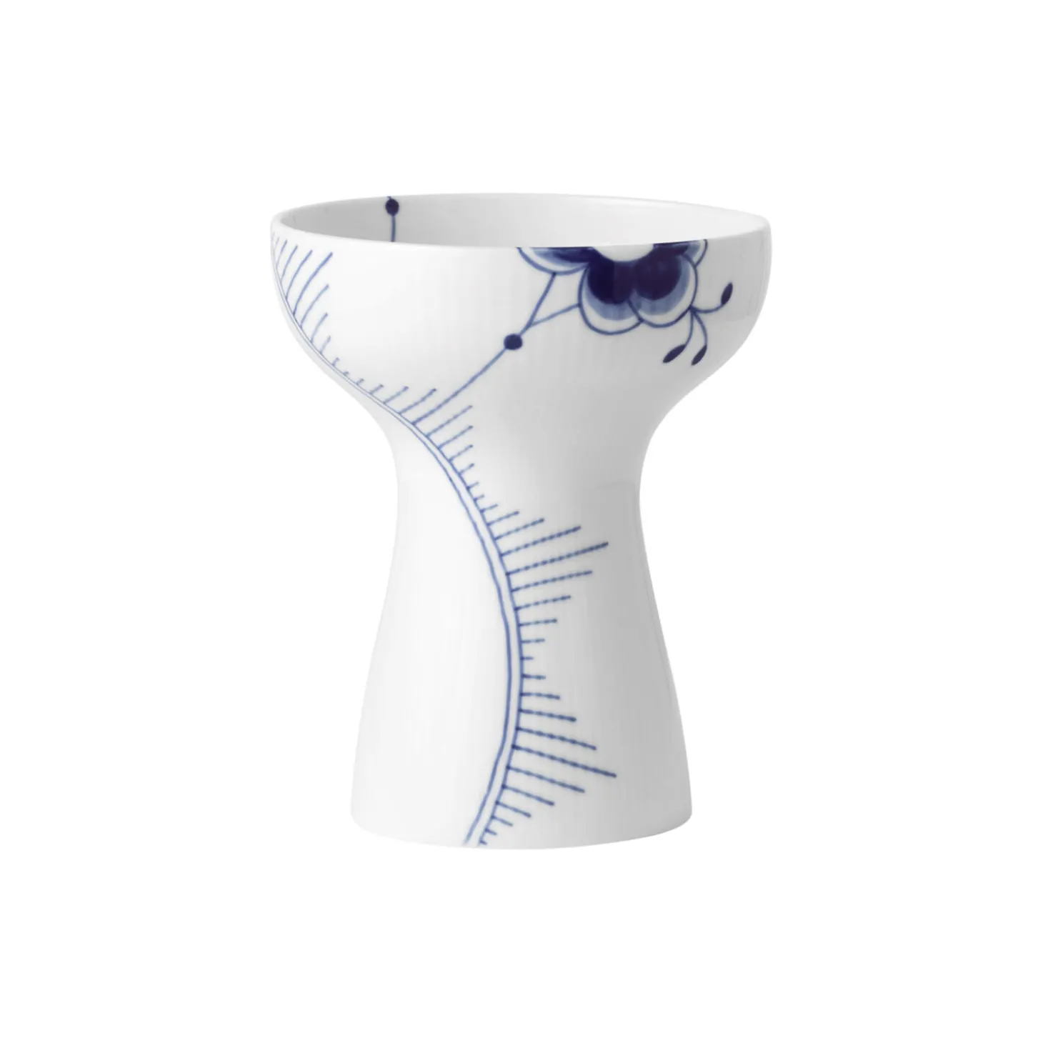 Blå Mega Riflet vase 19 cm