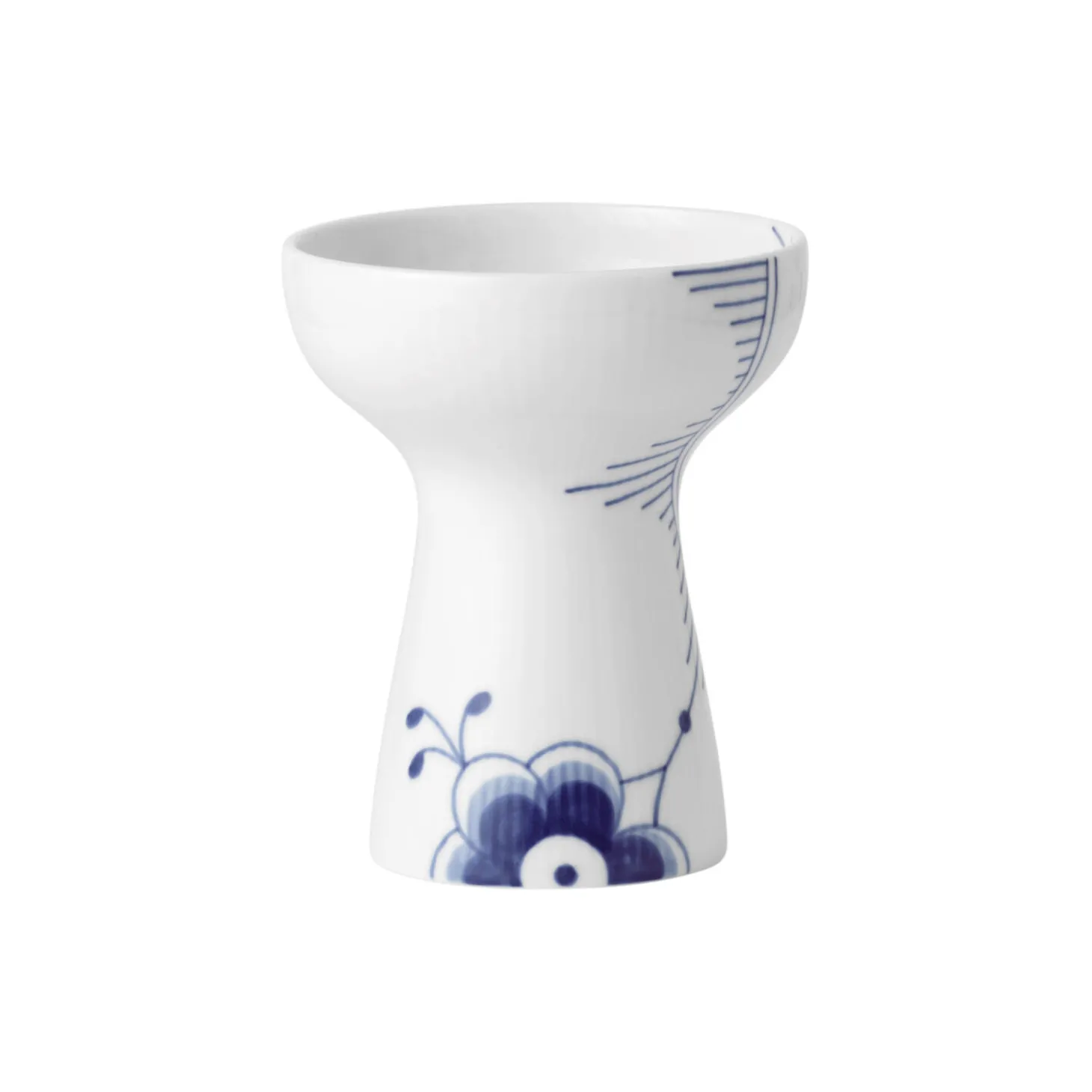 Blå Mega Riflet vase 15 cm