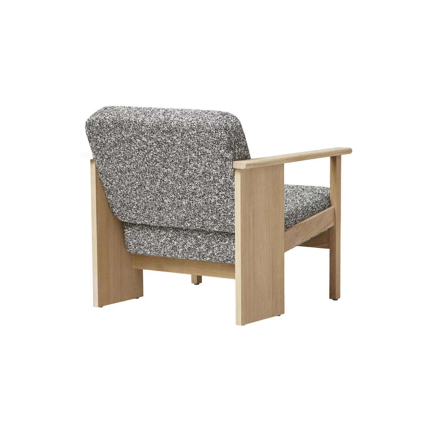 Block Lounge Chair, white oak/zero
